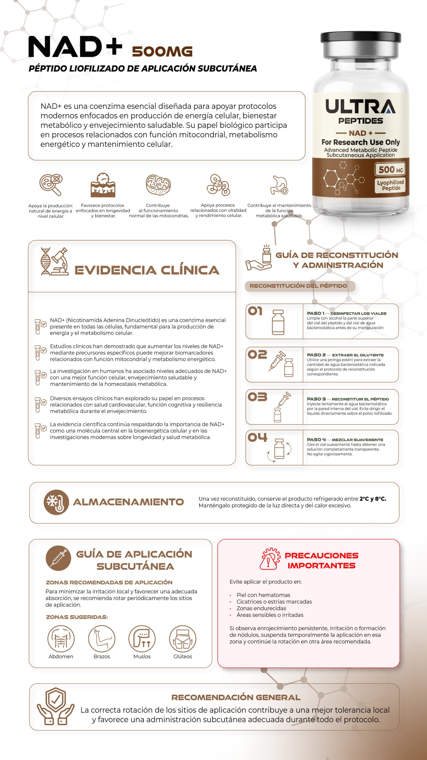 NAD+ 500MG (5ML) - Imagen 3